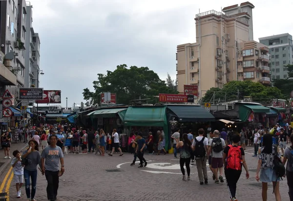홍콩의 붐비는 거리 — 스톡 사진