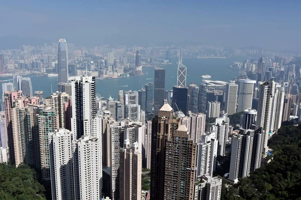 Pencakar langit di kota Hong Kong — Stok Foto