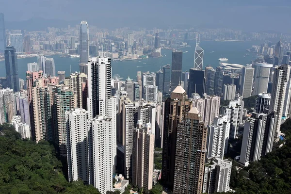 Hong Kong 도시에서 고층 빌딩 — 스톡 사진