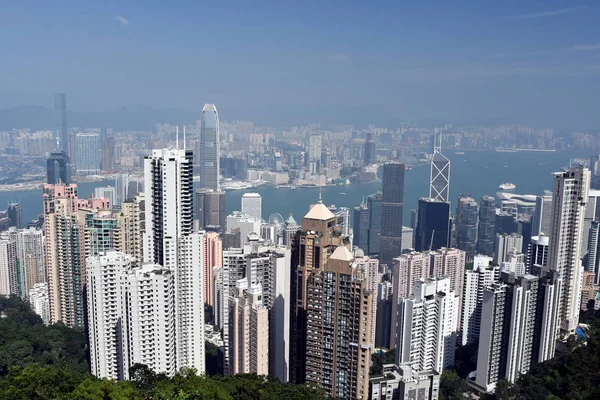 Pencakar langit di kota Hong Kong — Stok Foto