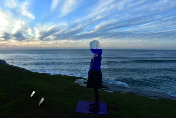 Sculpture along Bondi to Coogee coastal walk — Stock Photo, Image