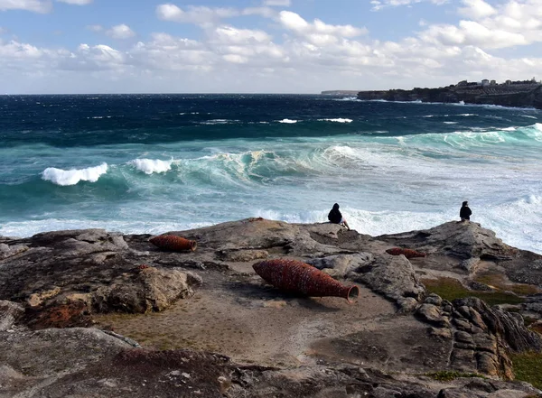 Sydney Australia Listopada 2018 Penelope Forlano Kontrapunkt Rzeźby Nad Morzem — Zdjęcie stockowe