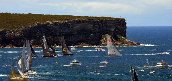 Sydney Australia Diciembre 2012 Los Participantes Yates Llegaron Mar Tasmania — Foto de Stock