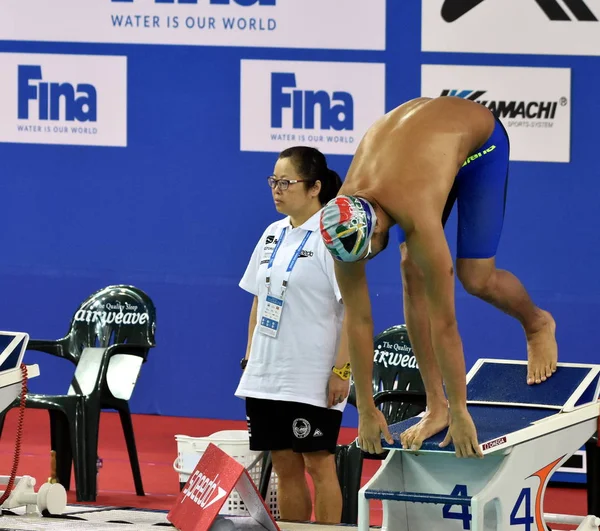 Hong Kong China Octubre 2016 Nadador Olímpico Campeón Del Mundo — Foto de Stock