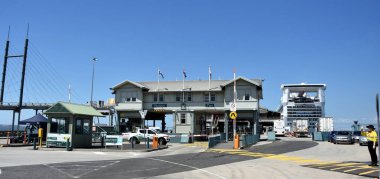 Feribot terminaline Port Melbourne bölgesinde Bina