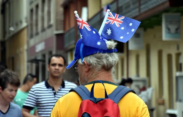 Gente celebrando el Día de Australia en Sydney . —  Fotos de Stock