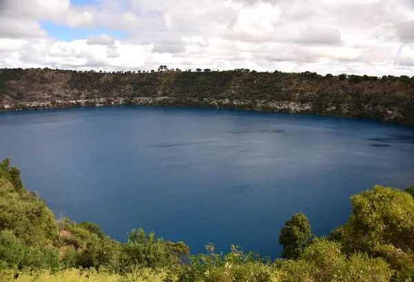 stock image The incredible Blue Lake at Mt Gambier