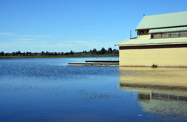 Lago Wendouree en la ciudad de Ballarat — Foto de Stock