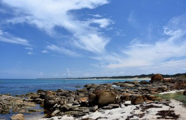 Cape Conran kıyı Park sahil şeridi görünümü