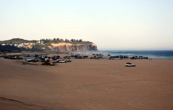 Paisagem da praia com dunas de areia — Fotografia de Stock