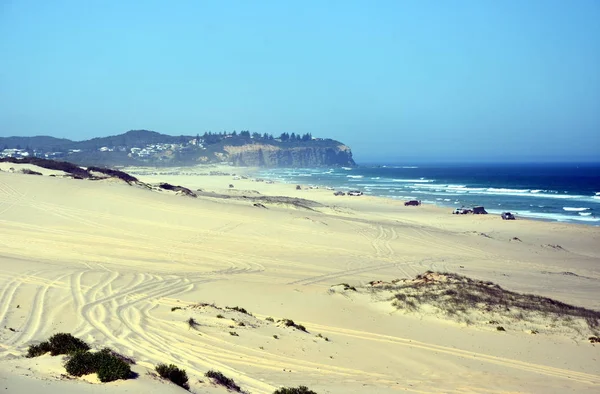Landscape of the beach with sand dunes — Stock Photo, Image