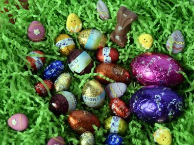 çikolata yumurtaları ve bunnies 