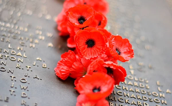 Імена австралійців, який помер у службі армії — стокове фото