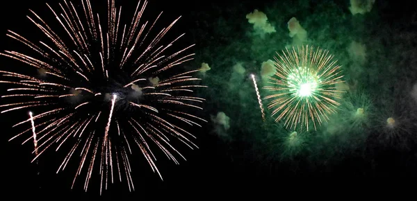 Beautiful fireworks in Canberra — Stock Photo, Image