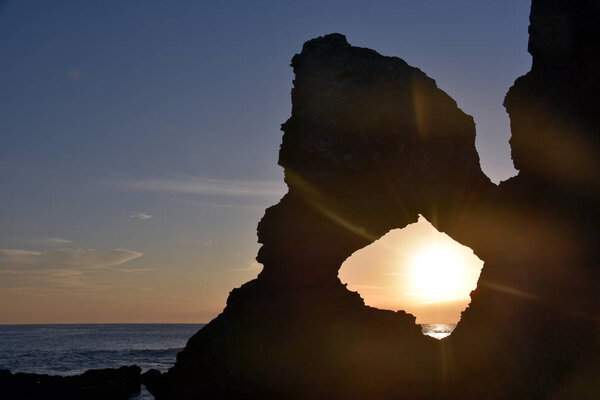 Sunrise at Australia rock in Narooma