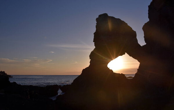 Sunrise at Australia rock in Narooma