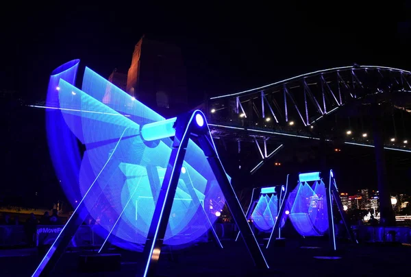 The Freedom of Movement installation during Vivid Sydney