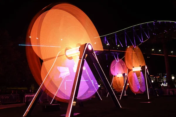 The Freedom of Movement installation during Vivid Sydney