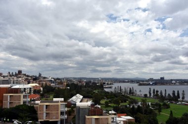 Newcastle Fort Scratchley gelen panoramik manzaralı