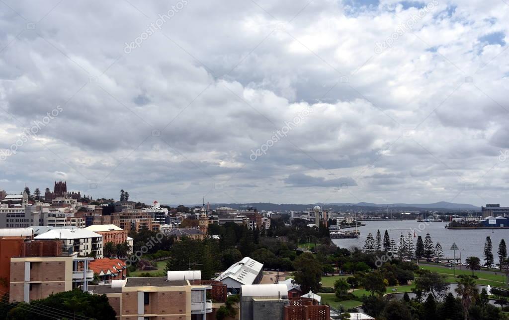 Panoramic view of Newcastle from Fort Scratchley 