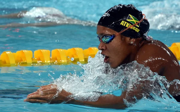Τζαμαϊκανός κολυμβητής και Ολυμπιονίκης άλλων Atkinson — Φωτογραφία Αρχείου
