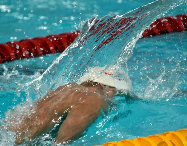 Versenyképes úszó Gergely Gyurta — Stock Fotó