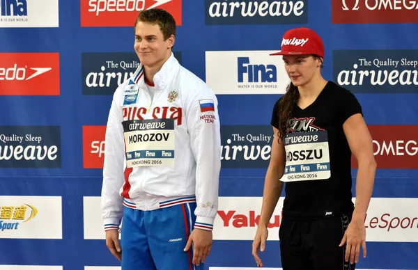 Vainqueurs MOROZOV Vladimir et Katinka HOSSZU — Photo