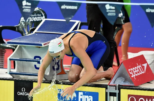 Olympian simmare Evelyn Verraszto — Stockfoto