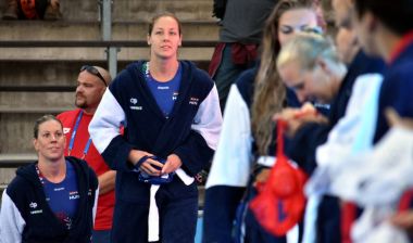 Szucs Gabriella ve Takacs Orsolya Macar waterpolo oyuncular