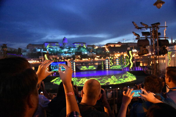 Церемония проведения чемпионата мира FINA в Будапеште
