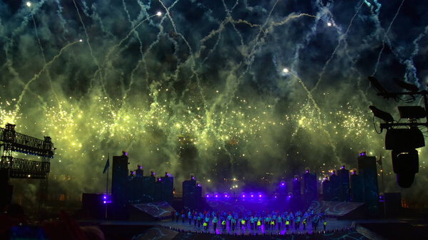 The FINA World Championships ceremony in Budapest