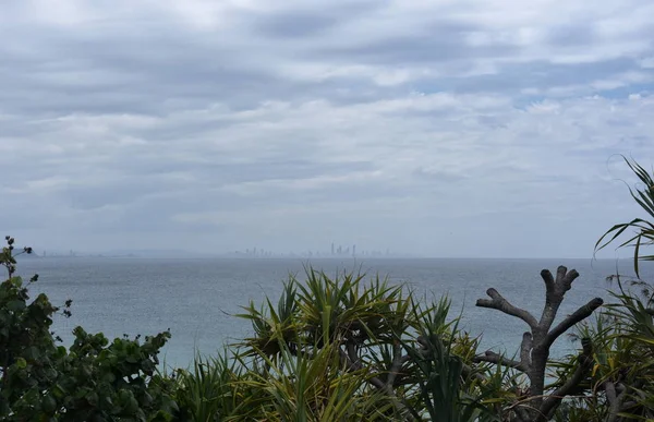 Gold Coast Skyline View Rainbow Bay Lookout Pat Fagan Park — Fotografia de Stock