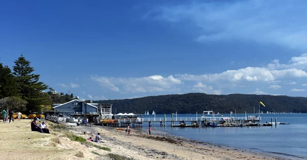 シドニー オーストラリア 2017 ピットウォーター パーム ビーチの西側にボートハウス パームビーチ カフェ レストラン リラックスして — ストック写真