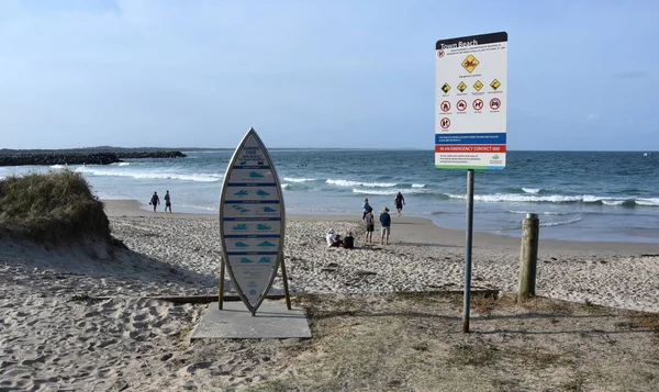 Port Macquarie Australia Oct 2017 Cartel Forma Surf Town Beach — Foto de Stock