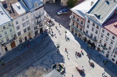 Aslan görünümü yukarıdan mimarisi