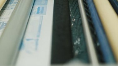 endüstriyel baskı poster - baskı üretimi, geliştirici fotoğraf işleminde, yakın çekim