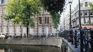 Amsterdam, Amstel, Hollanda, Hollanda kanal köprüde