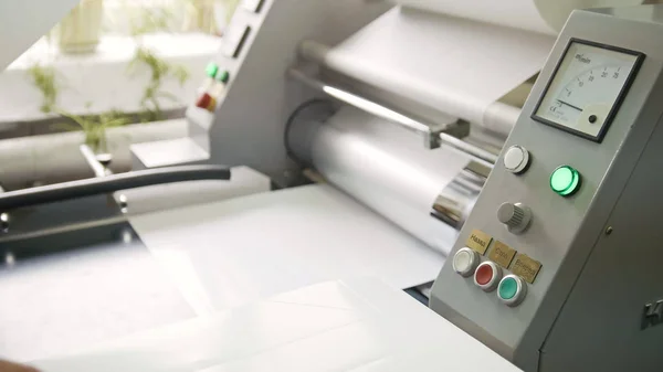 Máquina de impressão de trabalho, indústria de polígrafo — Fotografia de Stock