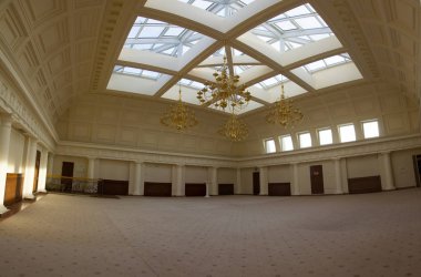 Kazan, Rusya Federasyonu - 16 Ocak 2017, City Hall - lüks ve güzel turistik yer - Oda cam tavan