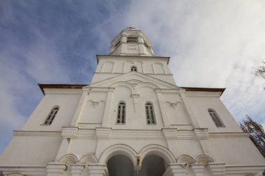 Kazan, Rusya, 9 Şubat 2017, Zilant Manastırı - ana girişte en eski Ortodoks bina