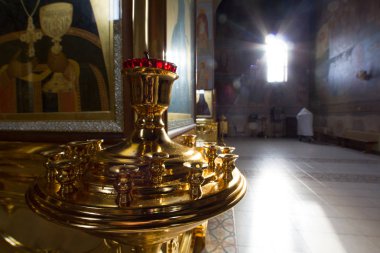 Kazan, Rusya Federasyonu, Zilant Manastırı - kilisede içinde 9 Şubat 2017 aksesuarları en eski Ortodoks bina