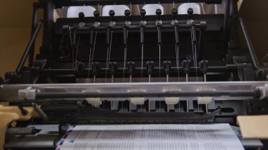 Matbaa matbaada, iş, yakın çekim