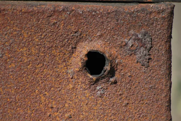 Eski paslı demir metal - tasarım için arka plan Stok Resim