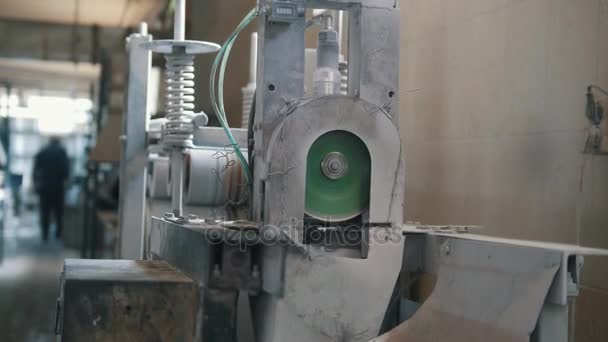Impianto per la produzione di barre in vetroresina - fabbricazione di rinforzi compositi - fibra di vetro in bobine — Video Stock