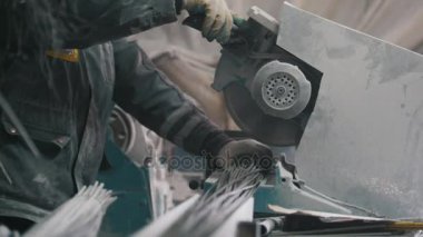 Kompozit fiberglas takviye - işçi kesim naqilli sistem üzrə daire gördüm imalatı