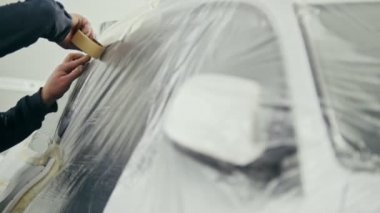 Adam yapıştırıcı bant araba - araba kapı boyama