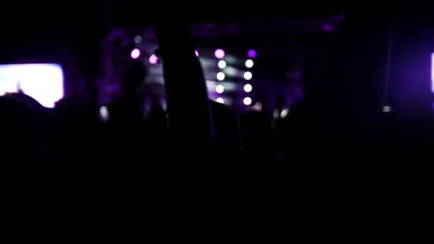 Rep gençleri konser, yavaş hareket rock — Stok video