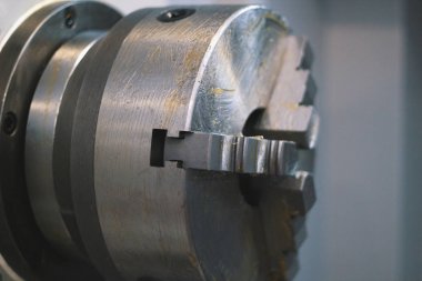 Döndürülmüş mekanizma - çalışma, metal sanayi arka plan işleme