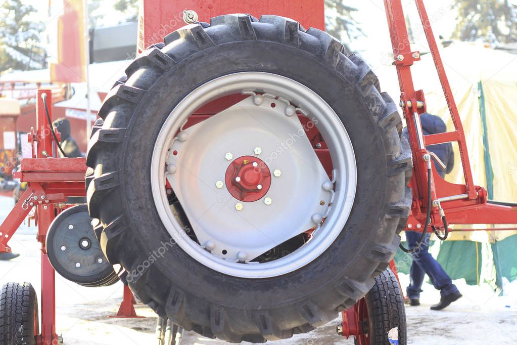 Agricultural machinery, spare wheel of industrial equipment