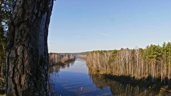 Гірська річка краєвид Сибіру, Уралу, Росія — стокове фото